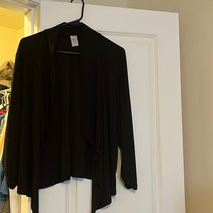 {Michelle Lynn} 3/4 Length Black Blazer